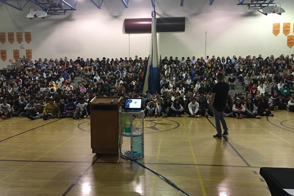 a picture of group of people gathered in a hall being addressed by a person which looks a seminar organised by Myra's Academy.